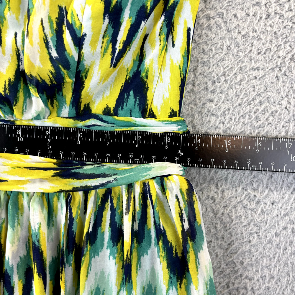 Francescas Harper Maxi Dress Medium Beachy Strapless Ruched Waist Chevron Stripe - Picture 9 of 13